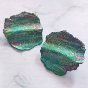 Vintage Handmade Paper Earrings